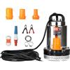 BACOENG Pompa Sommersa 24V DC Pompa Ad Acqua Sommergibile a Energia Solare Pompa Ad Immersione con 3 connettori per Laghetto Piscina
