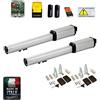 Dieffematic KIT BH CORSA 300 12V MOTORIZZAZIONE CANCELLO 2 ANTE ANTA BATTENTI AUTOMATISMO
