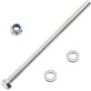 AERZETIX - Set di 10 bulloni a testa esagonale M5x90 mm + 20 rondelle + 10 dadi esagonali autobloccanti M5 per montaggio fai da te e fissaggio leggero | acciaio
