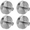 YPLANGENT Ganci a Ventosa 4 Pezzi in Acciaio 304 - Ganci a Ventosa Super Resistenti per Bagno e Cucina, Porta Asciugamani Ventosa, Ideali per Ganci Battiscopa Cucina, Stile Roha Home
