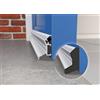 Exitex Deflettore antipioggia per porta in alluminio da 914mm - Guarnizione antipioggia a fissaggio nascosto per porte in uPVC, composito e legno - Protezione esterna dall'acqua con terminali (Argento