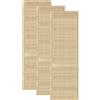 DecoMeister Porte a Lamelle in Legno 594x2013 mm Confezione da 3 - Porta Lamella Pino Massiccio - Anta per Armadio a Persiana Aperta - Frontali Mobili e Antine per Guardaroba - Legno Naturale Grezzo