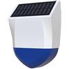 Gettimore Allarme acustico e luminoso per esterni a energia solare per TUYA Smart e ZigBee, design in ABS resistente alle intemperie con protezione antipioggia e sole, sirena di sicurezza compatta 20