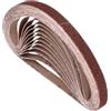 Kozelo 20Pz Cinture Levigatura 13mm x 457mm Grana 60 Ossido Alluminio Carta Vetrata Abrasiva Per Smerigliatrice A Nastro Lavorazione Metallo Rimozione Ruggine