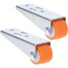 SHINEOFI 2 rulli di ricambio per porte in legno, ruote direzionali con supporto antiscivolo e riduzione del rumore, compatibili con porte scorrevoli e armadi