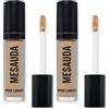 Mesauda Pro Light Concealer N40 Correttore Fluido Ad Alto Potere Idratante (Confezione da 2)