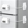 AYESY Blocco di Sicurezza Della Finestra per Bambini, 2 PZ Blocca Cassetti con 4 Chiavi Chiusura Frigorifero Chiusura Cassetti per Porte Finestra Frigorifero con Adesivo Limitatore Apertura Finestra