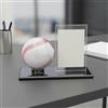 Teca Acrilica Baseball Base Nera Lucida Espositore Palla da Baseball Compatta