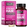 GALUJA Strong Hair Integratore Capelli Biotina, 60 Capsule | Biotina 450 µg 900% VNR, zinco bisglicinato 10 mg, L-cistina 250 mg, selenio UltraSel® e aroma pesca