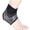 Hually Supporto Caviglia, 【1 Paio】 Tutore per Caviglia Elastica Sportiva Elastica Tutore Fascia Piedino Traspirante Regolabile da Uomo e Donna Distorsione, Supporto per Il Piede Durante Lo Sport