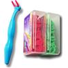 T.Smile Kids Evolutionary Clean Dental Flosser, kit di ricariche con manico, per bambini dai 3 anni in su (manico blu + 120 ricariche)