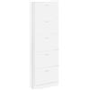 vidaXL Scarpiera con 5 Scomparti Salvaspazio Porta Scarpe Bianco/Quercia