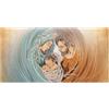 Giallobus - Quadro - 23 - Capezzale Moderno per la casa - Sacra Famiglia con Bambino - Vetro Acrilico - 100x50 - Pronto da Appendere - Quadri Moderni per la casa