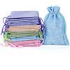 Aucuu 25 piccoli sacchetto di iuta con coulisse, 10 x 14 cm, multicolore, set di mini sacchetto per soldi per bambini, regali per feste di compleanno, vacanze, matrimoni, feste, Natale