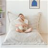 MAXYOYO Pouf Gigante, Fodera Sfoderabile in Morbido Velluto a Coste, Grande Cuscino da Pavimento con Soffice Imbottitura in Schiuma, Bean Bag per Adulti e Bambini