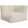 Vente-unique - Poltrona angolare in Tessuto bouclette Beige - NOUMARA