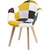 BUYBUY Poltroncina Serie Picasso in PP Stile Patchwork PIC026
