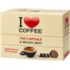 I-COFFEE 300 Capsule I LOVE COFFEE Miscela Rossa Intenso Cremoso compatibili A Modo Mio