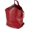 Emila Zaino rosso donna elegante lavoro grande capiente ufficio università vintage da viaggio ragazza scuola passeggio zainetto borsa tempo libero casual gita moto di fashion Rosso