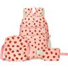 Aucuu Bambini Zaini Scolastici, 3 Pezzi Borsa Scuola Ragazze Zainetti Set, per la Scuola, Qualsiasi Altra Festività e Occasione