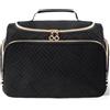 Aucuu Beauty Case da Donna, Grande Borsa da Toilette, Trousse da Viaggio, Borsa Trucchi, Borsa da Bagno, Organizer per Cosmetici, 32x22x18cm, Nero