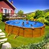 Piscina fuori terra GRE acciaio Ovale 500x300x1,20 SICILIA KITPROV503W