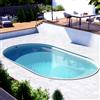 Piscina interrata ovale in acciaio SKYSAND 600-h.120cm-EASY