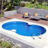 Piscina interrata in acciaio forma a otto NEWSKYBLUE 625-h120cm-EASY