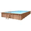 Piscina in legno fuori terra rettangolare JARDIN CARRE 12x6