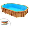 Piscina in legno indipendente ottagonale Riva 563