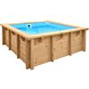 Mini Piscina in legno fuori terra per bambini JARDIN BABY 210x210