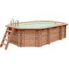 Piscina in legno fuori terra JARDIN 490 Liner sabbia