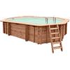 Piscina in legno fuori terra JARDIN 607 Liner sabbia