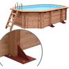 Piscina in legno fuori terra JARDIN PLATFORM 490