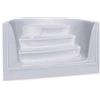 Scala monoblocco in vetroresina per piscina interrata colore bianco