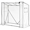 WOLTU Serra per Pomodori PE, Traslucida, Bianco, 200x77x146/169cm