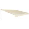 GYMAX Tenda da Sole per Esterno a Bracci Estensibili, Tende da Sole con Manovella, con Tettuccio Impermeabile e Protezione Solare, Tenda da Sole Angolo regolabile Avvolgibile (Beige, 3 m x 2,5 m)