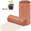 WUFANC 2 Volumi Rete in Rame, 12,7 CM x (10M+6M), Rete Anti Lumache per Orto, Aiuola Rialzata Antilumache, Doppio Strato Maglia Rete Rame Lumache da Tagliare, Adatta per Giardino, Balcone