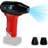 NUOGEDZ Mini ventilatore jet batteria per Milwaukee 12 V M12, 130000 giri/min, 4 livelli di velocità del vento, super blower per asciugare e pulire, batteria non inclusa