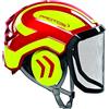 Pfanner Protos casco di sicurezza integrale arborist protezione dell'udito, caratteristiche: visiera fine, colore: rosso/giallo