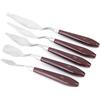 Blaihild Set di Coltelli per Tavolozza in Acciaio Inossidabile 5 Pezzi Resistenti Alla Ruggine e Non Si Deformano - Set di Coltelli per Pittura con Manico Antiscivolo per Pittura a Olio Acrilica