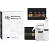 ROY Kombucha Brewery Berlin Kombucha Brewing Kit XL Bundlecon 2x coltura starter SCOBY biologica, 4 gusti di infusione, con 2x vaso di fermentazione, 2 bottiglia swing-top, zucchero di canna grezzo biologico, cannuccia di vetro