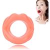 Dioche Strumento di Massaggio Muscolare della Bocca Orale Silicone Viso Snellente Rassodamento Sorriso Trainer Ginnico Labbra per Muscoli Stretching Sollevamento Esercizi Labbra Allenamento, Rosso