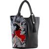 Arte Lisanti Borsa in Pelle Dipinta a Mano - TANGO - a Spalla, Shopper, Shopping Donna, Idea Regalo, Artigianato Italiano, Made In Italy, Vera Pelle, Tote Bag, Elegante Di Alta Qualità