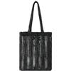 Pinko Borsa Tote in Rafia, Nero, Effetto Rete, a Spalla, 35 x 40 x 2 cm