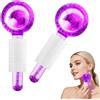 Beugo 2 Sfere di Ghiaccio per il Viso, Massaggio Ice Cool Roller Ball, ice globes viso per Ridurre Gonfiore, Borse e Occhiaie, Tonificareviso Serrare, Viola