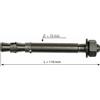 Raumer Hang Fix inox M10XL Ø10x110 mm chiodo doppia espansione