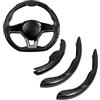 Rondrive Copristerzo in carbonio per Mercedes Classe C E EQE EQS GLC X254 C200 W214 S214 W206 CLE V295 V297 W223 2026 2025 2024 Copristerzo 3 pezzi Nero