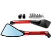 JSTVCUI Specchietti Manubrio PER Tmax 500 Tmax500 T Max 500 TMAX 530 2001-2016 2002 2003 2004 2005 2006 2007 CNC Specchietto Retrovisore Laterale Per Moto