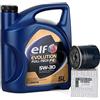 Renault Duo Kit Servizio - Elf Evolution Full Tech 5W-30 5 lts + Filtro Olio Originale 152089599